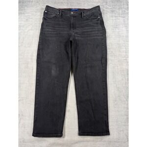 Scotch & Soda Jeans Women 16 Black Straight Leg 502 Faded Denim Casual Stretch